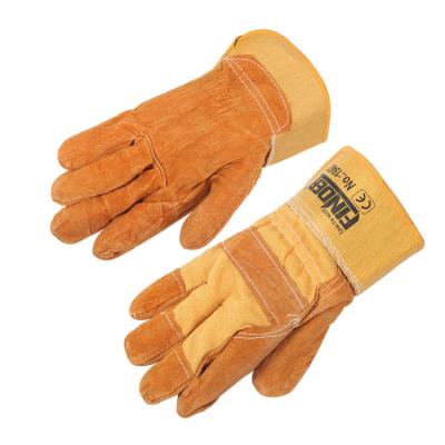 China 2022 Factory Direct Hot Selling Long Lasting Finder Working Gloves Electric Heat Resistant Durable Leather Welding Gloves for sale