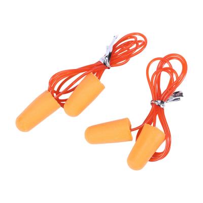 China Safety\Soft New Arrival 2022\Comfortable Soft Tethered Reusable PU Noise Resistance 2pcs Ear Plugs for sale