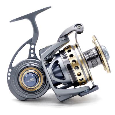 China Wholesale Waterproof GT16000 Sea Water CNC Aluminum Sea Tuna Mackerel Fishing Spinning Casting Reel 5#-470M Drag 30kg Power; 6#-380; 8#-290M for sale