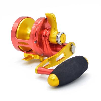 China CNC Aluminum Fishing Reels Conventional Saltwater Metal Aerial Trolling Reel for sale