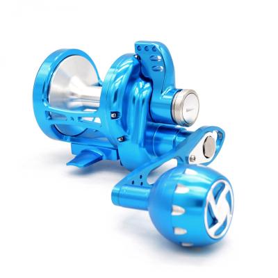 China Aluminum Saltwater Fishing Trolling Reel Full Metal Multicolor for sale