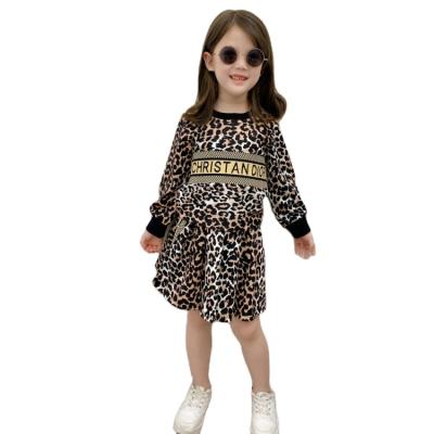 China Children casual fall winter cheetah Halloween kid boutique drop equipment beetlejuice for girls for sale