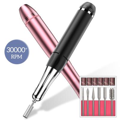 China Cordless electric nail drill price salon good home use rechargeable cordless profession nail machine automatic manicure tools for sale