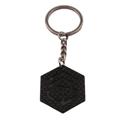 China Custom Carbon Fiber Carbon Fiber For Car Key Chain for sale