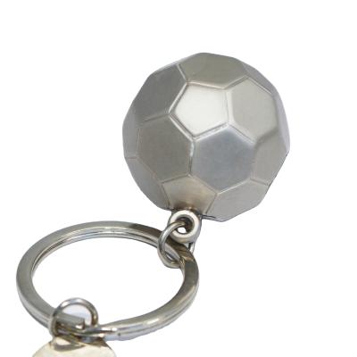 China 3D Metal Sports Birthday Gift Metal Soccer Football Key Chain Keychain for sale