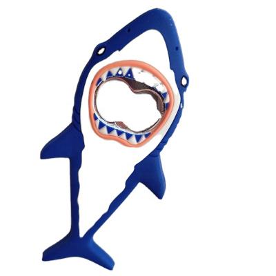 China Shape Custom Fashion Decorate Multifunctional Shark Bottle Opener Fridge Magnet Fridge Magnet for sale