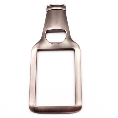 China Viable Customized Bottle Shaped Fashion Metal Material Bottle Opener Beer Opener Wine Bottle Opener for sale