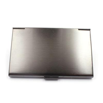 China Fashion Wholesale Copper Color Creative Stainless Steel Bank Credit Card Case Wallet Box Metal Business Card Holder for sale