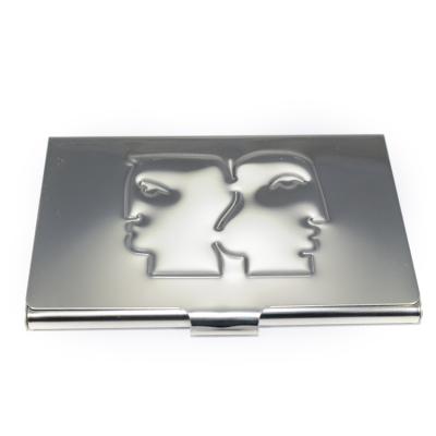 China Fashion Wholesale Various Styles Of Metal Card Holder Stainless Steel Bank Card Box Empty Name ID Card Holder for sale