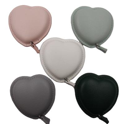 China Hot-selling Macaron Leather Tapeline Color Retractable Soft Retractable Tape Measure for sale