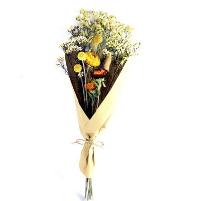 China Wholesale Dry Flower Preserved Bouquet Flowers Dry Flower Bouquet For Valentine's Day Bouquet for sale