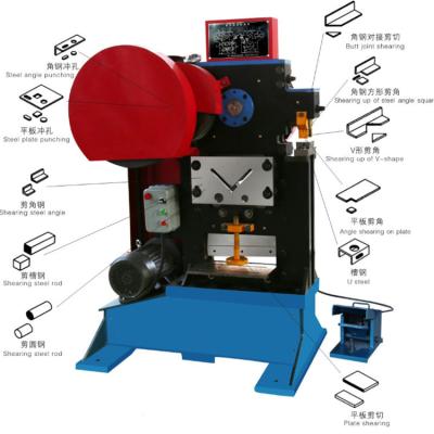 China Construction worksÂ   Multifunctional hydraulic combined punch and shear machine for sale