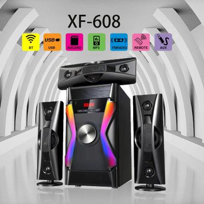 China Soundsonic Mini Home Theater xf-608 Home Theater System 3.1 High Fidelity Multimedia Speaker System for sale