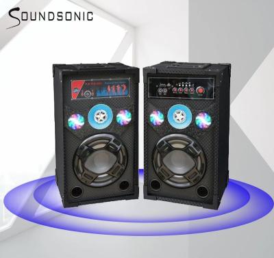 China Video Call Professional 8 Inch Party Multimedia Active Speaker With USB SD FM Remote Control Different Size for sale