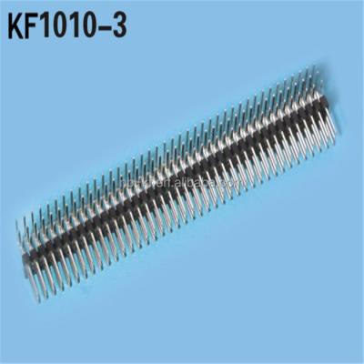 China PCB 2.54mm three 3 row right angle pin header for sale