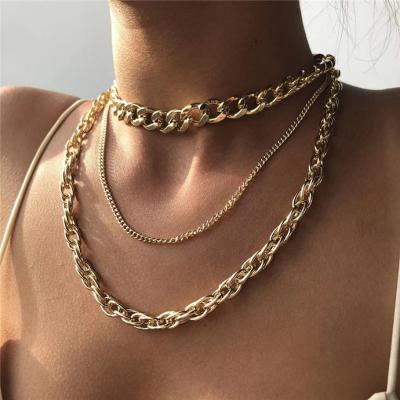 China Luckyee TRENDY - Women Multi Layer Chain Necklace Personalized Necklace for sale