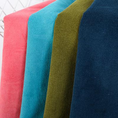 China Custom 90% Cotton Stretch 21 Wale Corduroy Fabric For Dress zu verkaufen