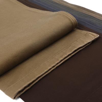 China 321GSM 98% cotton 2% lycra fabric double layer satin spandex fabric for clothing for sale