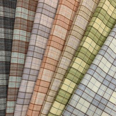 Chine Grid Fabric T 75% R20% SP5% Plain Woven Fabric 75D Fashion Fabric For Blouse Skirt à vendre