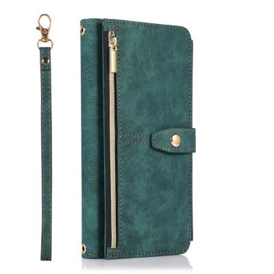 China New Multifunctional Shockproof Mobile Phone Flip Leather Case With Hand Rope Anti-fall For Xiaomi Redmi Note 10 Pro for sale