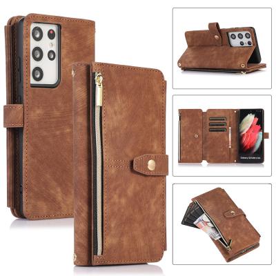 China New Multifunctional Shockproof Mobile Phone Flip Leather Case With Hand Rope Anti-fall For Xiaomi Redmi Note 11 Pro for sale