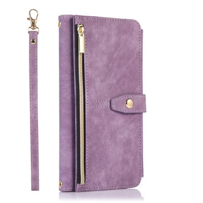 China New Multifunctional Shockproof Mobile Phone Flip Leather Case With Hand Rope Anti-drop For Samsung Galaxy Note 10 pro 5G for sale