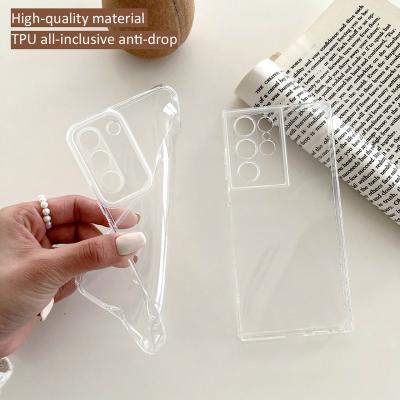 China Wholesale Transparent Shockproof Phone Case For Samsung S22Ultra 5G Silicone Case For Samsung Galaxy S22 S22+ for sale