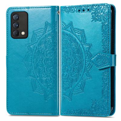 China New Shockproof Designs For oppo OPPO realme8i Phone Wallet Leather Case With TV Stand Cover For OPPO A96 A76 4G A36 for sale