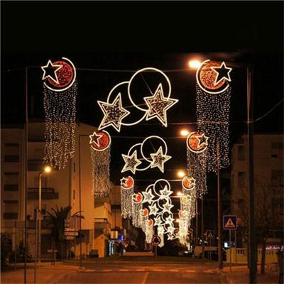 China Outdoor High Quality LANDSCAPE Christmas Holiday Lights Large With Flower Star Moose Circle Decorations Christmas Landscape for sale