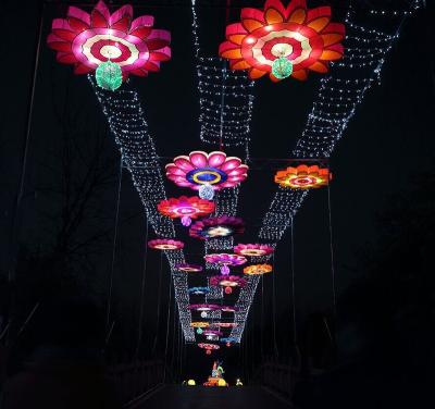 China Fun Piece Waterproof Architectural Type Colorful Customization Large Lantern Festival Decoration Spot Factory Outdoor Scenic Lanterns for sale