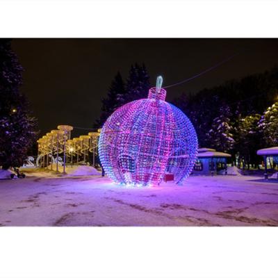 China Commercial use exhibition production Christmas ball holiday romantic decorative light lights around new round cute Valentine's Day for sale