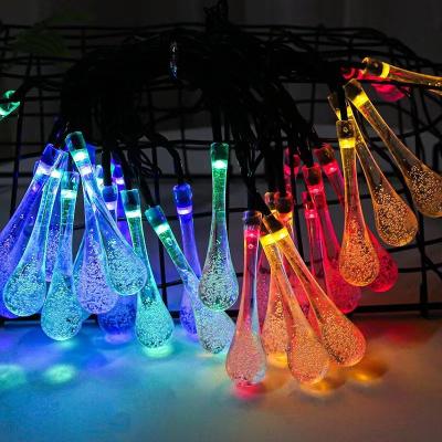 China Wedding Party Event Holiday For Christmas Decor Hot Sale 20 Led Solar Powered Led String Light Crystal Ball Solar Fairy Waterproof 8 Modes Control Outdoor for sale