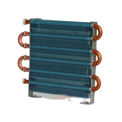 China Refrigeration Parts CP1X6X120 12V/24V/110V/220V Mini Radiator Capacitor copper tube finned air-cooled mini evaporator for sale