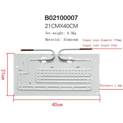 China Refrigeration Parts B02100007 400X210mm Double Inflatable Refrigerator Freezer Vaporizer Tube Tube With Capillary Vaporizer for sale