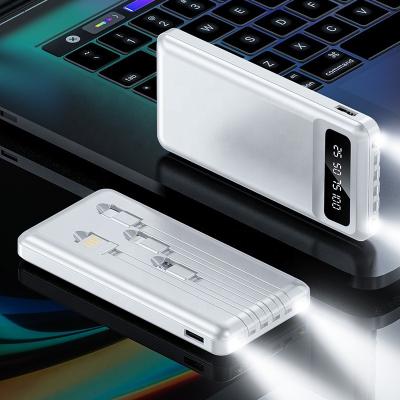 China LED Flashlight New Product Digital Display Power Banks Fast Charging Mobile Charger 10000mAh Power Bank for sale