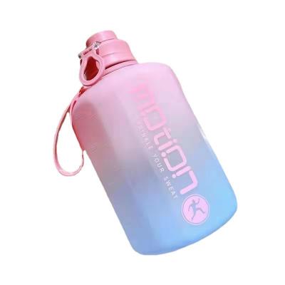 China Sustainable Gym Leak Proof Lager Big Capacity Water Jug Sports Motivational Water Bottle for sale