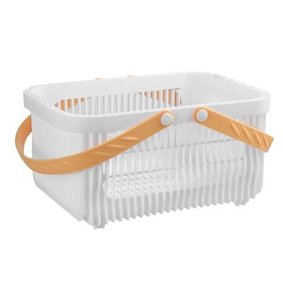 China Plastic Trolley Stored Storage Baskets Shower Bins Organizer with Handles for sale