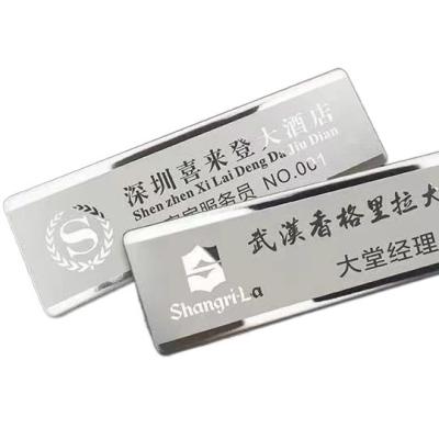 China Custom Personalized America Metal Label Engraved Brushed Brass Label Tag Brass Nameplate Nameplate for sale