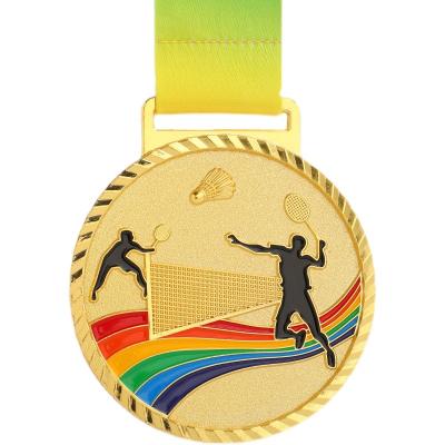 China Custom Wholesale Europe Sports Souvenir Gold Metal Gym Medals for sale