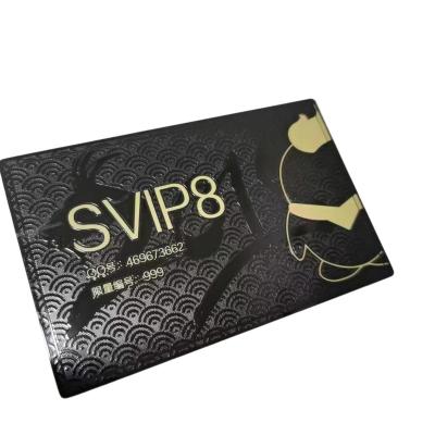 China Wholesaler/Retailer Customized Printing Matte Black Metal Business Cards Credit Bank Card Size Laser Engraving VIP Metal Membership Cards for sale