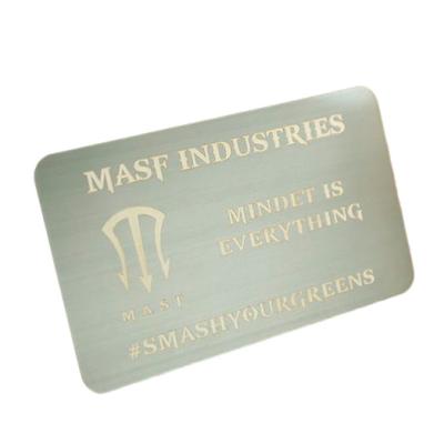 China Wholesaler/Retailer Hot Sale Blank Metal Name Plate Custom Engrave Printing 304 Stainless Steel Business Card for sale