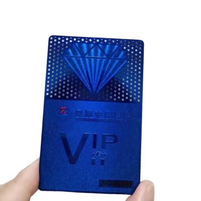 China Wholesaler/Retailer Custom Luxury Stainless Steel Laser Cut Metal Credit Card Business Card Anodizing Engraved Metal Business Cards Free Design for sale