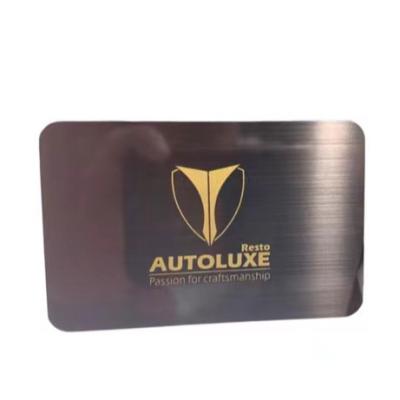 China Wholesaler/Retailer Free Samples OEM Stainless Steel Custom Blank Brushed Name Cards Metal Business Cards for sale