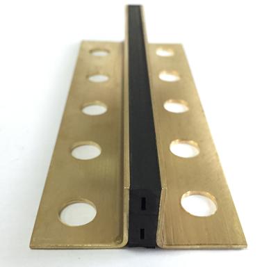 China Contemporary Aluminum Brass Tile Expansion Movement Joints For Marble for sale