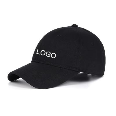 China COMMON Wholesale High Quality Black Women's Baseball Cap Low Profile Adjustable Single Solid Hat Men's for sale