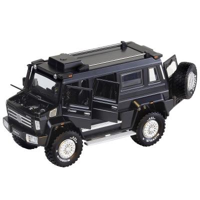 China Music / Light / Pull Back / 6 Open Hot Sale Worth Buying 1:28 Truck Diecast Toy Vehicles Model Car for sale