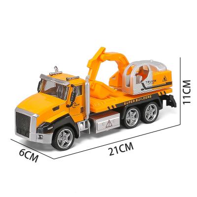 China 3 Toy Car Metal Engineering Vehicle Toy Children's Die-Casting Car Toys Mix Pull Back Alloy Model Model for sale