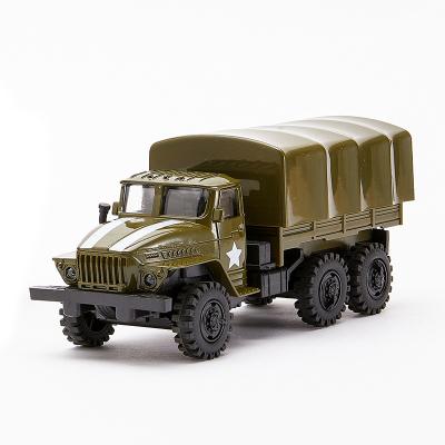 China Diecast Toy New Design Model Car 1:32 Diecast Model Car Military Vehicles Series Pullback Truck for sale