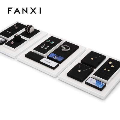 China Luxury Jewelry Display Set Luxury Jewelry Display Set FANXI New Custom Design For Retail Jewelry Store for sale