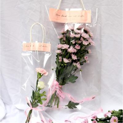 China Fashion Customize Portable PVC Bag High Grade Bouquet Bagging for sale